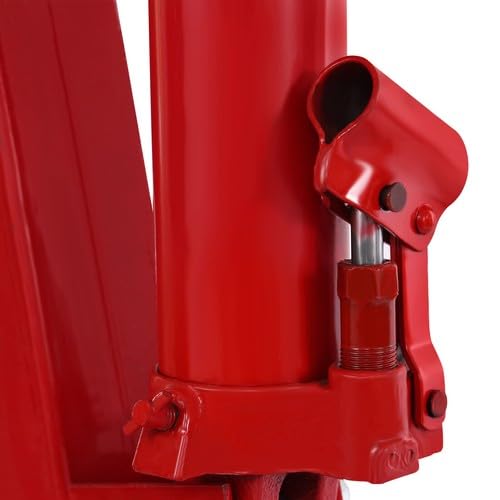 Grúa de elevación de motor plegable de 2 toneladas, dispositivo de elevación de carrocería de acero de carbono de alta resistencia con 6 ruedas de dirección de hierro 2T Rojo - Soporte