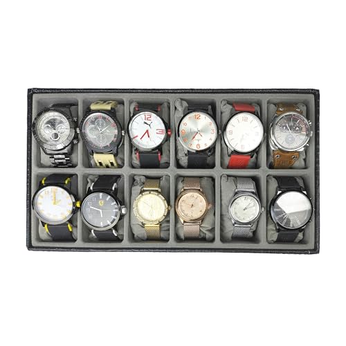Bandeja Organizadora para 12 Relogios Caixa Portatil Porta