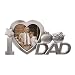 Produktbild OULII Ich liebe Dad Foto Bilderrahmen Vatertag Geschenk Vaters Geburtstagsgeschenk