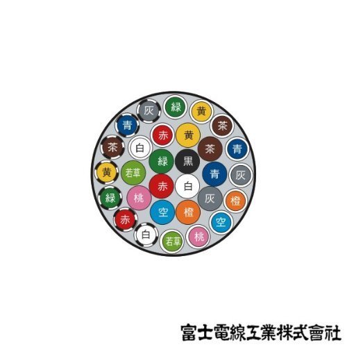 Amazon.co.jp: 富士電線工業 VCT 0.75sq×30芯 600V耐圧ケーブル (0.75 
