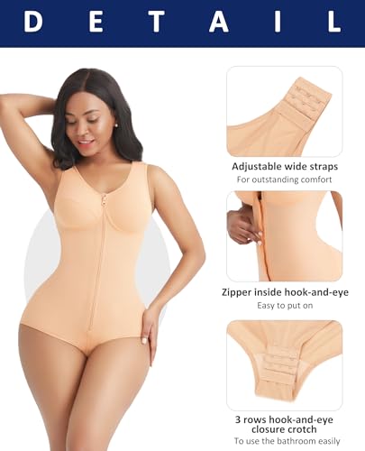 Image of FeelinGirl Shapewear Tummy Control Fajas Colombianas Stage 2 Post Surgery Compression Garment Body Shaper for Women