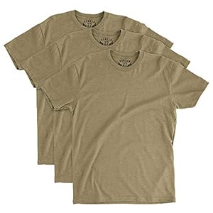 BUNKER 27 3-Pack Coyote Brown T-Shirt Military AFI 36-2903 & AR 670-1 Compliant