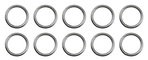 US STAINLESS 10 Pieces Stainless Steel 316 Round Ring Welded 5/16