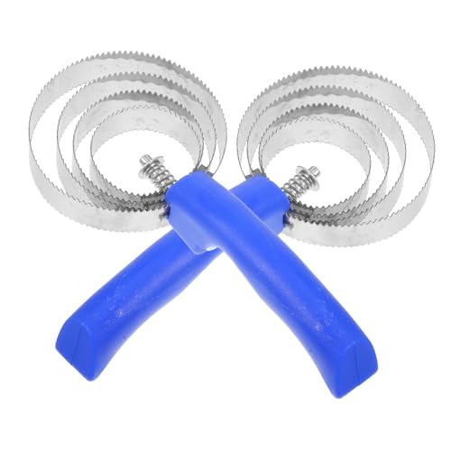 HOLIDYOYO 2Piezas Cepillo de Inoxidable Cuidado de Caballos de Unidades Cepillo Limpieza de Ganado Herramienta Eficaz y Duradera Acicalar y Eliminar de Caballo
