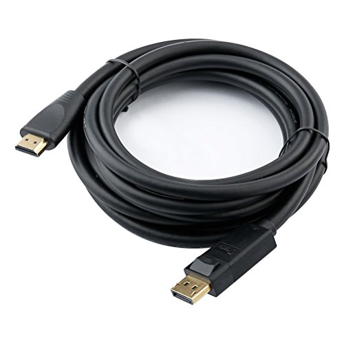 Dtech Displayport To Hdmi Cable Male To Male Adapter 1080P 60Hz Video With Gold Plated Connector For Monitor Gaming Docking Station (6 Feet, Black) #TOP1