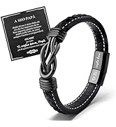 Bracciale In Pelle Uomo VU100 Con Messaggio 'Ti Amo' | Regalo Per Papà, Figlio, Marito O Fidanzato - Foto 6