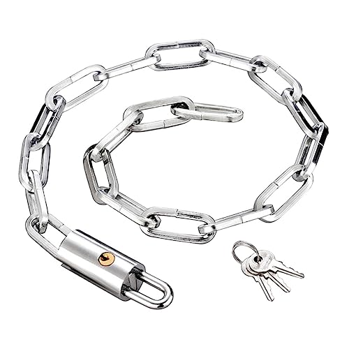 VICASKY Bike Chain Security Lock Cut Chain Lock for Motorbike Bicycle and Electric Vehicle Durable Design with Keys Convenient Keyless Locking System