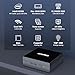 Irfora GXMO GX55 Mini PC Desk Computer with Intel 11th Gen Celeron Processor N5105 16G DDR4 Dual Channel 512GB SSD Storage Support Triple Screen 4K Resolution Dual WiFi 2.4G+5.8G BT and Cooling Fans