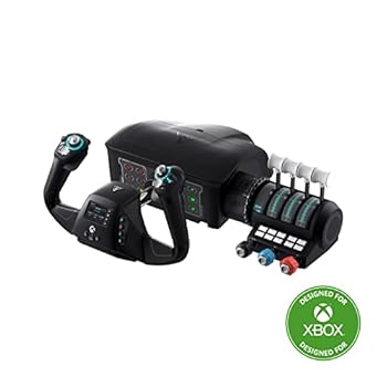 Video Game Turtle Beach VelocityOne Flight Universal Control System - Xbox Series X & Xbox Series S, Xbox One & Windows 10 & 11 PCs with Yoke Handle, Throttle Quadrant, Trim Wheel & Rudder Controls Book