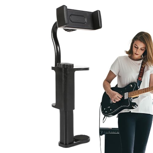 Soporte para cámara de guitarra con clip para smartphone idóneo para transmisión en vivo