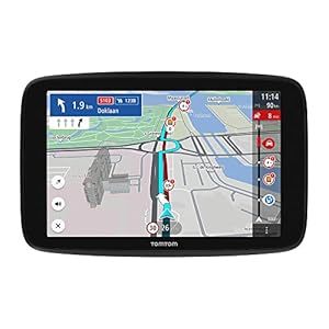 TomTom GPS Poids Lourd GO Expert – Écran Capacitif 5″, POI et parcours personnalisé pour poids-lourd, TomTom Traffic, Cartographie Monde, alerte des zones de danger, mises à jour rapides via Wi-Fi