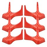 Beavorty 6 Stück Football Kicking Tee mit Rutschfester Kunststoffbasis Stabiler Ballhalter für Jugend und Highschool Training Universelles Trainingszubehör für Football Field Goals
