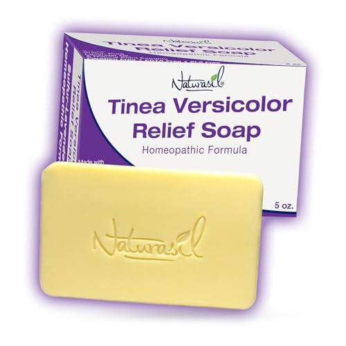 Naturasil Natural Tinea Versicolor Relief Anti-Itch Sulfur Soap | Best for Tinea, Ringworm, Jock Itch & Irritation | Safe for Kids & Adults | Fast & Effective for All Skin Types | 5 oz Bar