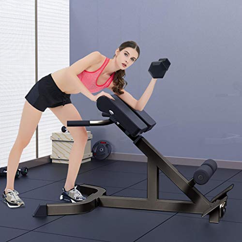 45 Degree Back Hyper Extension Bench/Roman chair Adjustable Height Trainer Back Machine for Young Fit Man Fitness Women doing Core Exercise at Home Gym