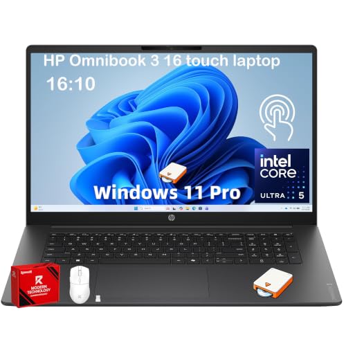 HP OmniBook 3 16 Touchscreen Laptop, Intel 12 Core Ultra 5 225U, Win 11 Pro - image 1