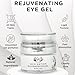 Skin Nation Rejuvenating Eye Gel, Super Hydrating with Peptides, Hyaluronic Acid and Green Tea, Lightweight Plant Based Under Eye Cream for Puffiness, Dark Circles and Smooth Skin, 0.51 oz