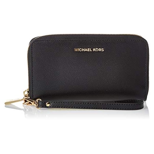 Michael Kors Wristlets, Borsa a Zainetto Donna, Nero (Black), 2.5x10.2x17.8 Centimeters (W x H x L)