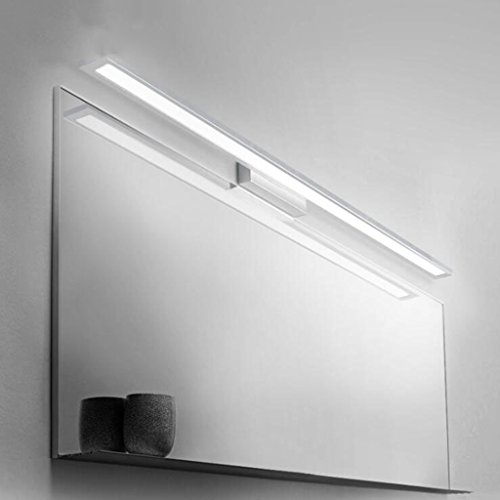 Preisvergleich Produktbild BiuTeFang 18W LED Spiegelleuchte Spiegellampe Wasserdicht Aluminium Badleuchte Badlampen Wandlampe IP44 Spiegel Lichter Kaltweiß 90CM AC90-240V