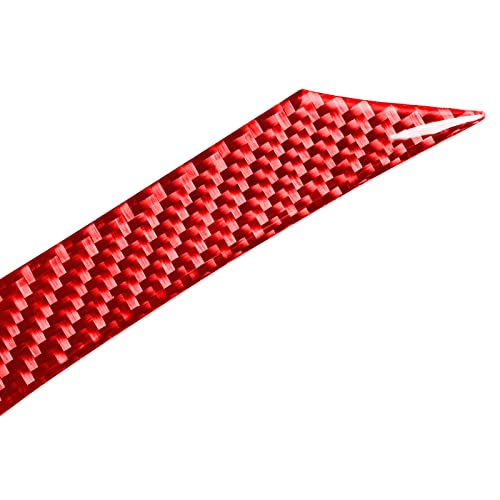 Image of NVCNX Real Premium Carbon Fiber Dashboard Speedometer Instrument Panel Frame Dash Trim Cover Car Interior Accessories Compatible with Chevrolet Camaro 2010 2011 2012 2013 2014 2015 5PCS Red