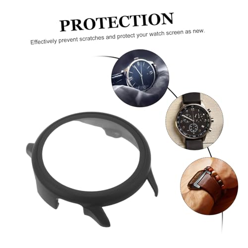 Reemplazo de la cubierta protectora del reloj con funda de película templado PC transparente 3