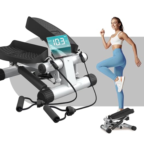 Niceday Mini Stepper für Zuhause | Up-Down Stepper mit Power Ropes | Hometrainer mit LCD Display | 2 in 1 Trainingsgerät bis 100kg | Bein/Arm Trainer, Home Fitness Exercise Niceday Mini Stepper für Zuhause | Up-Down Stepper mit Power Ropes | Hometrainer mit LCD Display | 2 in 1 Trainingsgerät bis 100kg | Bein/Arm Trainer, Home Fitness Exercise