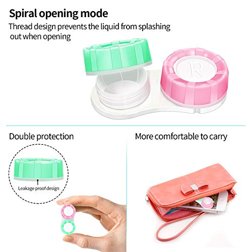 image for SONGSU Contact Lens Case, Sight Savers with Box Container Soak Storage