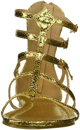 Ellie Shoes Women's 015-ATHENA Flat Sandal, Gold, 7 M US | Image 1