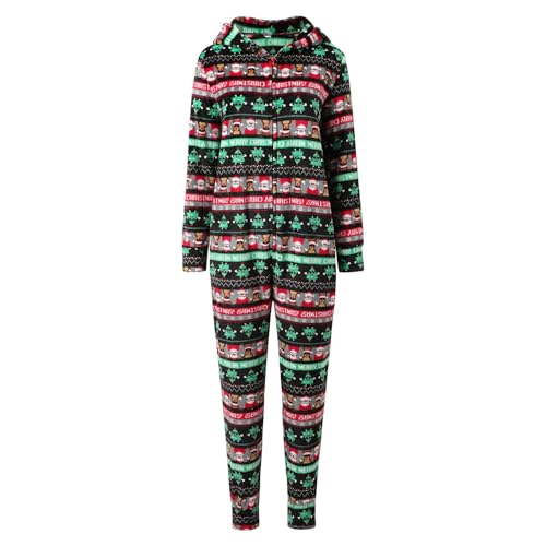 Family Christmas Pajamas Matching Sets,Xmas Tree Elk Deer Print Long Sleeves Onesie Sleepwear Pjs Holiday Jammies4