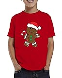 SpiritForged Apparel Christmas Gingerbread Man Toddler T-Shirt, Red 5T/6T