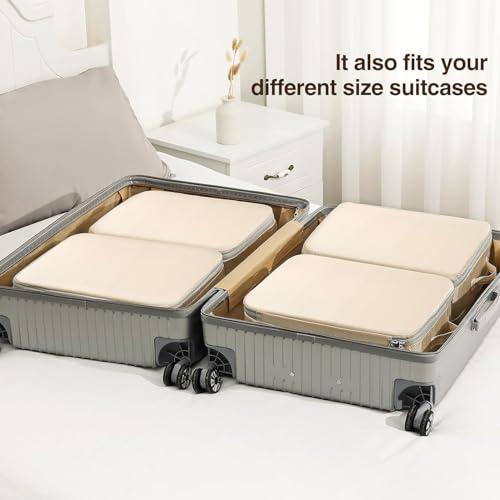 Dimj Clothes Storage Bag 6 Pack, 19L Compression Storage Bags For Blanket, Sweater, Jacket, Closet, Sheet Storage Organizer With Window Handle, Compression Packing Cubes Space Saver Bags With Zipper thumb #6