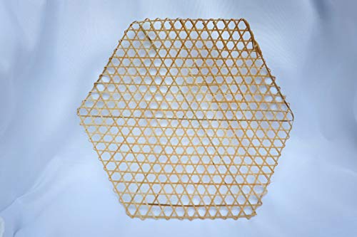 DIY Bamboo Cane Webbing, Nature Color, Pack of 10 PCS. Home Decor, Gift, Arts and Crafts,Multi Purpose: Wall Handing, LAMP, Flower WRAP, Boho Decor.ETC.