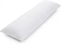 Brambila Travesseiro de Corpo Gigante Matelado Premium, Branco, Macio, 140x40 cm, para Dormir de Lado, Suporte para Coluna e Gestante Travesseiro Xuxão Antialérgico e Antiácaros para Proteção.