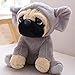 JMHomeDecor Kuscheltiere Niedlich Der Sharpei Transformierte Hund Kuscheltier Spielzeughut Hundepuppe Simulation Belldog Mops Kuscheltiere Spielzeug Für Kinder