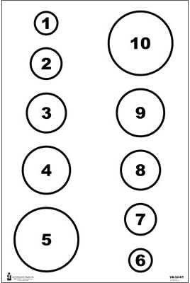 MVaried Circle Training Target or Command Training Target or Command Training Target (White)