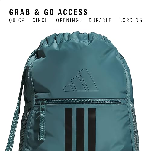 image for adidas Alliance Sackpack, Drawstring Backpack, Lightweight Small Gym B