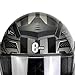 Full Face Motorcycle Helmet for Adults with DOT Approved, Grey Lightweight Aerodynamic Street Bike Helmet for Men and Women, Three Layers Protection