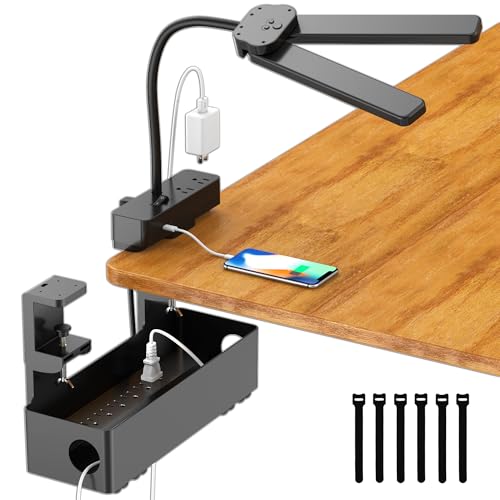 Drevet LED Desk Lamp for Home Office with Cable Management