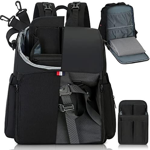 GillyGro Diaper Bag Backpack Kit | 5-in-1 Multifunction Baby Diaper Bag with Changing Pad, Portable Highchair Seat, Organizer Insert, Extra Shoulder Strap | Unisex for Mom Dad Girl Boy