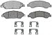 ACDelco Silver Front Brake Pad Set with Hardware 14D1092CH | GM 19285993 Ceramic Front Brake Pads for Select Cadillac Escalade, Chevy Tahoe, Chevrolet Suburban, GMC Yukon and more
