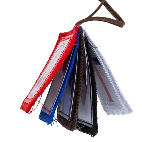 Five Fold Scapular with St. Benedict Medal and Crucifix | Scapular Devotional | Catholic Spiritual Protection | Wear or Hang in Home on Wall | 10 Fabric Tags with Christian Iconography2