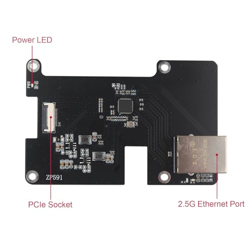 Adaptateur PCIe to 2.5G Ethernet Hat haut débit pour Raspberry Pi 5 - 3
