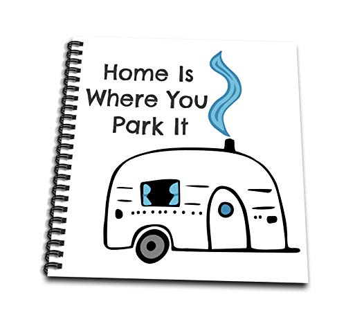 Drapeau décoratif Home is Where You Park It petit format carré