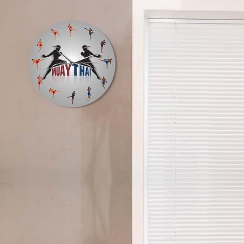Horloge murale boxe thaï 30 cm : la solution moderne à piles pour ne plus arriver en retard