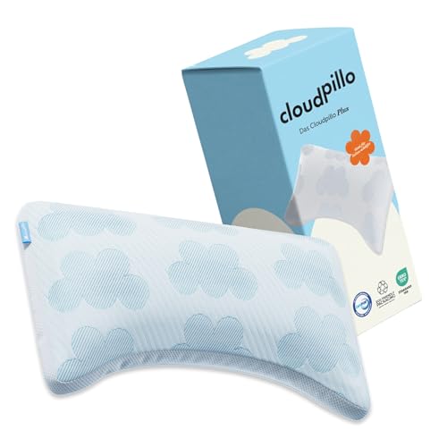 Cloudpillo Plus Verstellbares Memory Foam Kissen 45×70 cm - Ergonomisch & Atmungsaktiv - Nackenstützkissen für Seiten- und Rückenschläfer - Oeko-Tex & CertiPUR Zertifiziert