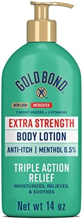 Gold Bond Medicated Extra Strength Body Lotion 14 oz. Triple Action Relief for Extra Dry, Itchy Skin