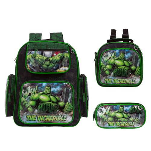Mochila Masculina de Costas Personagem Filme Preta + Lancheira e Estojo