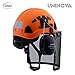 UNINONA Forestry Safety Helmet with Face Shield and Ear Muffs Chainsaw Helmet Forestry Garden Mowing Logging Arborist Tree Cutting Tree Climbing Work OSHA Hard Hats(S92 Orange+Earmuff+Shiled)