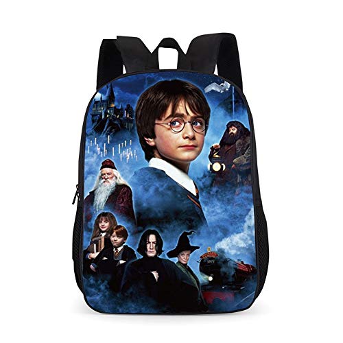 UNILIFE Mochilas Escolares 3D Mochila De Harry Potter Mochilas Impermeables para Niños Negras para Niñas Y Niños Adolescentes 17 Pulgadas Cover