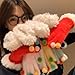 XUZHID 1pair Colorful Candies Mittens Bean Plush Gloves Unisex Warm Fashion Accessory for Autumn and Winter