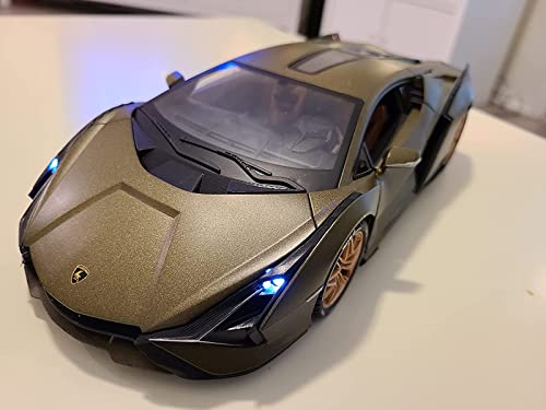 Image of Exclusive 1:32 Lamborgini MILETRY Toy Car Metal Pull Back Diecast Car with Openable Door and Sound Light, Gifts Toys for Kids【Colors as Per Stock 】